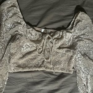 Cream colored milkmaid/peasant top, size Small